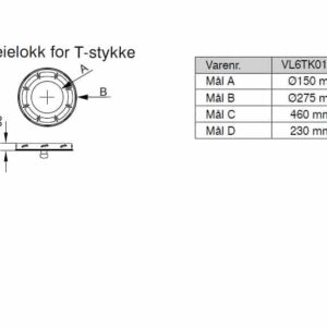 Feielokk for T-stykke
