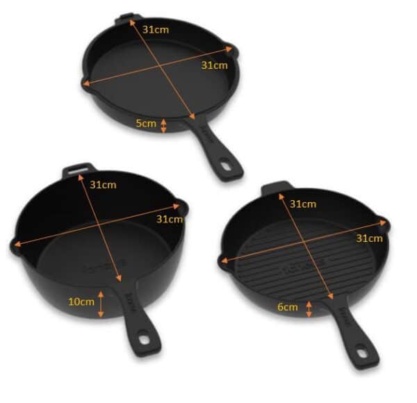 Igneus Støpejernsett, 3 deler - Bilde 5