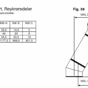 Avbøyning for pipe
