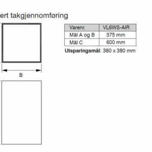 Isolert takgjennomføring