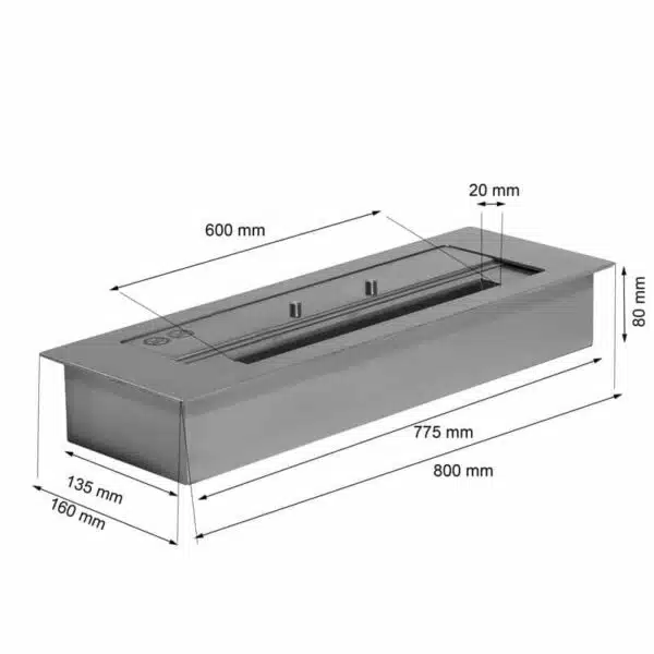 4L Superior Bioetanol Brennar - 80 cm - Bilde 2